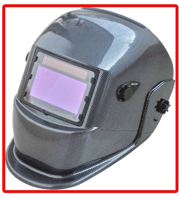   Powered Auto Darkening Grinding Welding Fiber Black Helmet  