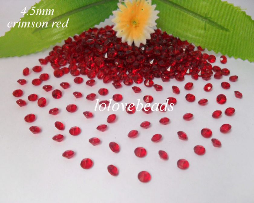 1000x 4.5mm Acrylic Diamond Confetti Wedding Party Table Scatters 