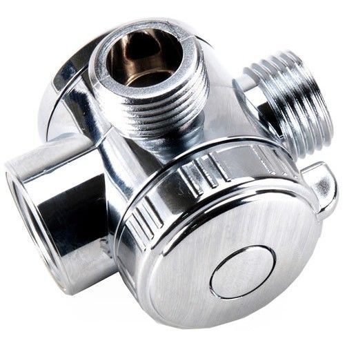 Waxman 76 539 Three Way Shower Head Diverter, Polished Chrome