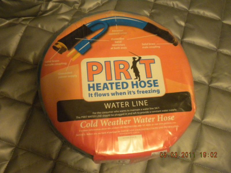 Pirit Heated hose,heated water line.no freeze.no cold  
