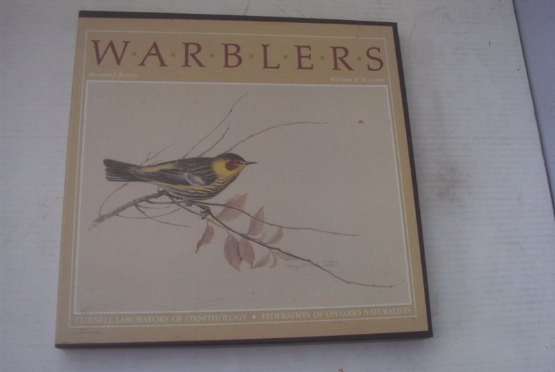 WARBLERS 2  tape box w/ book Cornell Ornithology birds  