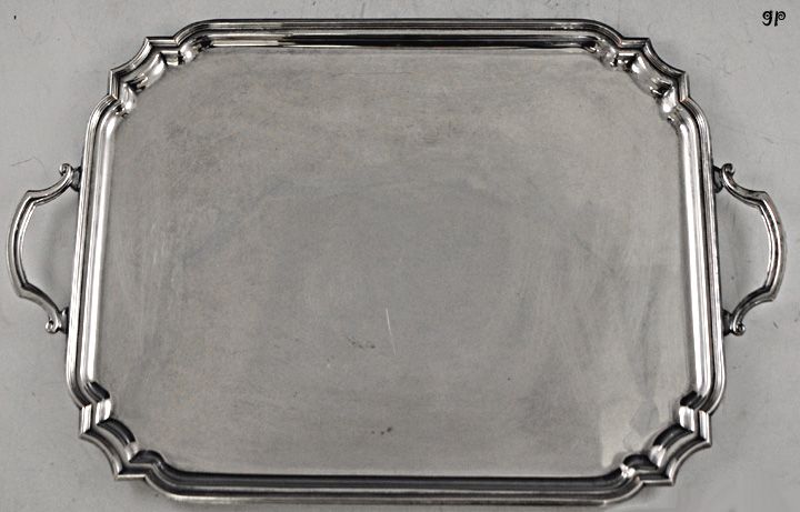   Vintage Silver Plate Serving Tray Industria Argentina Classical Form