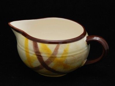 VINTAGE VERNON KILNS ORGANDIE HANDPAINTED GRAVY BOAT  