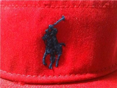 NWT POLO Ralph Lauren unisex RED adj visor OSFA 7 67325 23553 0  