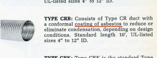 WIREMOLD Flexible Vanguard Air Duct Asbestos Page 1972  