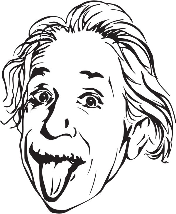 ALBERT EINSTEIN STICK CAR WINDOW VINYL DECALS STICKERS  