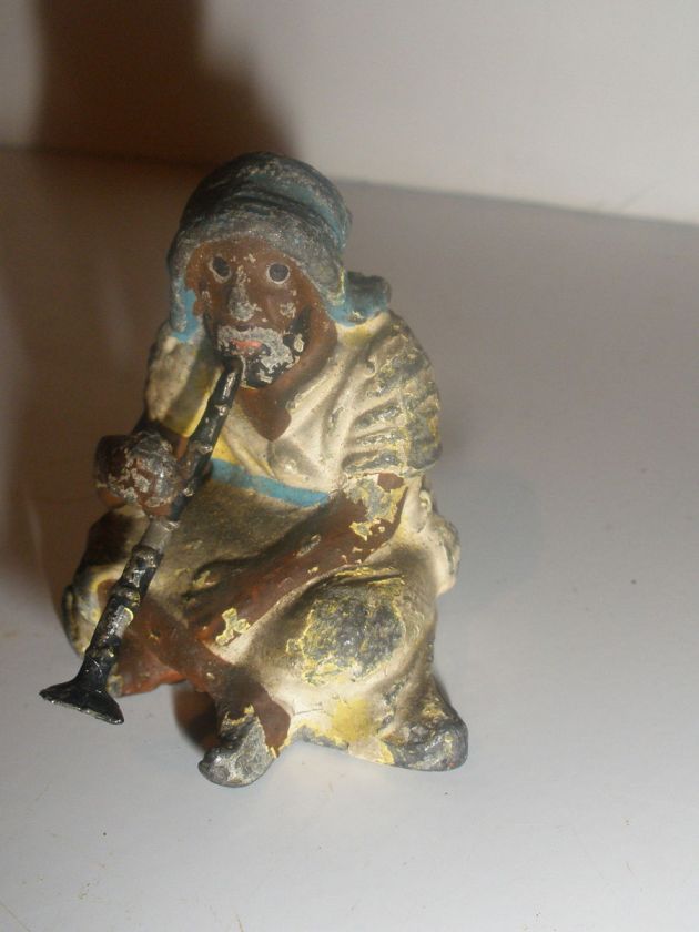 Antique Vienna Arab Musician Cold Painted polychrome miniature Figure 