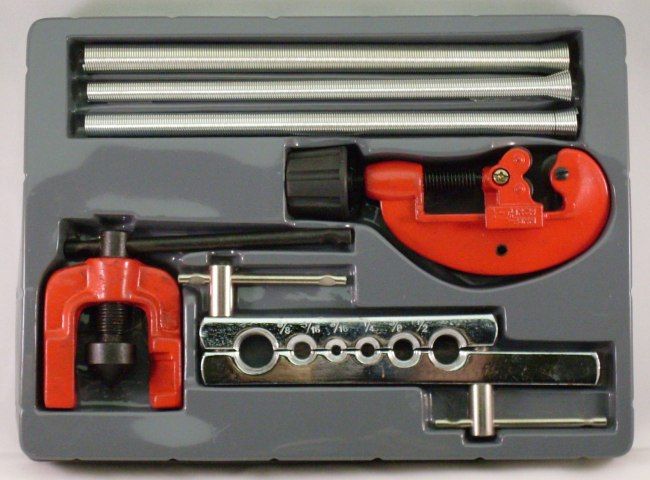   Flaring Set Tube Bender Cutter Flare HVAC Plumbing Auto Tool Kit NEW