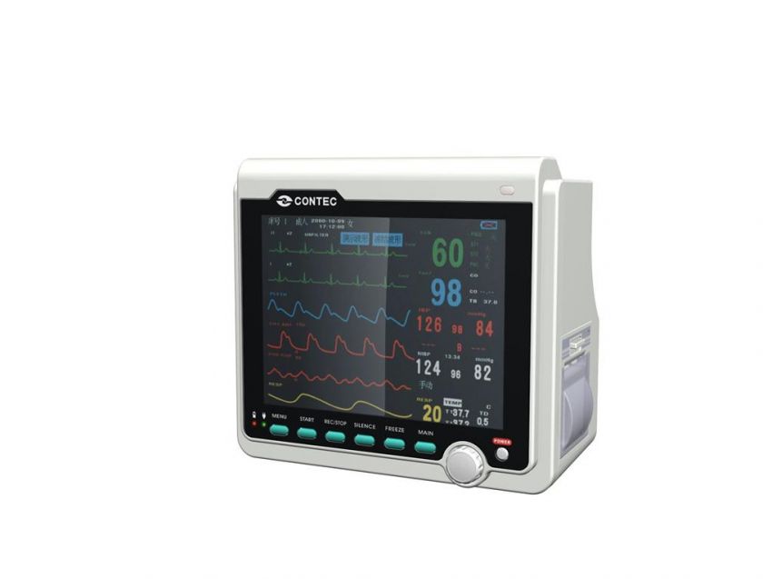 Veterinary Patient Monitor NIBP+ECG+SPO2+RESP+TEMP+CO2  