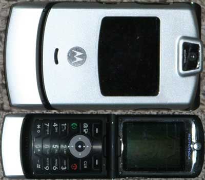 MOTOROLA ALLTEL RAZR V3M SILVER CELL PHONE  