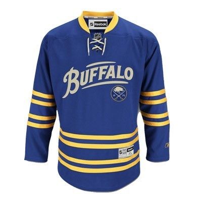   Sabres Reebok Blue BUFFALO Premier Alternate Hockey Jersey sz XXL