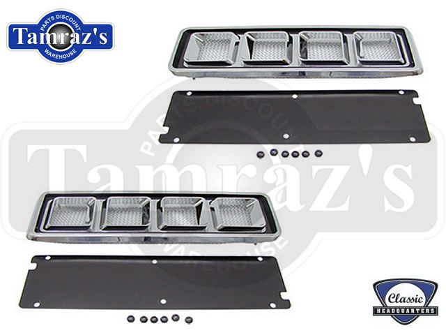    69 Camaro SS Hood Grille Insert Louver Trim Scoop Louvers PAIR   CHQ