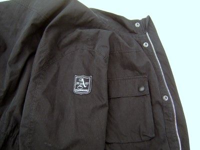 New VTG American Living Mens XL Cargo Rugby POLO Zip Jacket Coat Lined 