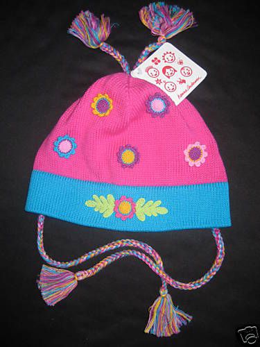 NWT HANNA ANDERSSON Pink Crochet HAT M 2t 3 4 5 6 90  