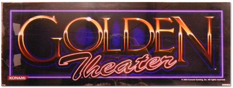 GOLDEN THEATER Game Theme Glass   Casino Decor  