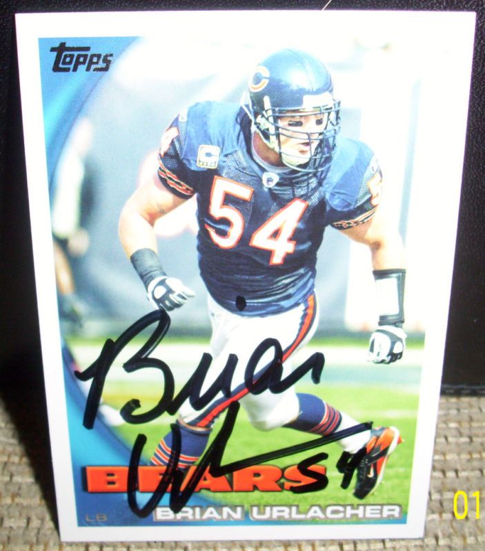 Chicago Bears Brian Urlacher Autographed/Signed Card  