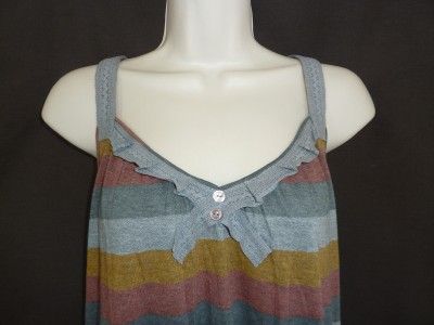 NWT Kimchi Blue Striped Tank Shirt Urban Outfitters L  