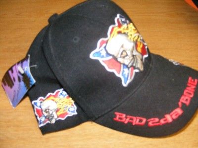 CONFEDERATE BAD 2 DA BONE REBEL SKULL REDNECK HAT CAP  