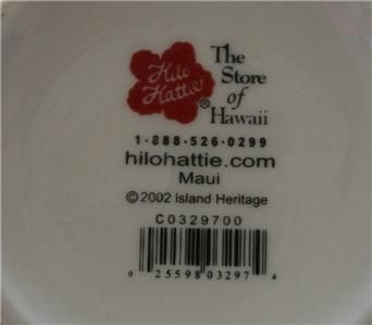 Hilo Hattie Hawaii Maui Whales Hibiscus Flowers Mug  