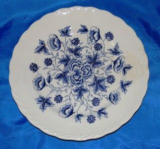 GRINDLEY OLD CHELSEA BLUE / WHITE PLATE b  