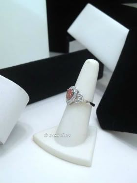 NEW 1.00ctw PINK TOURMALINE AND DIAMOND RING in 10K WHITE GOLD   Sz 7 