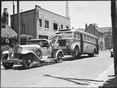 Photo 1930s Sydney AU 1929 Cadillac Tow Truck  