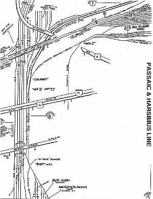 Conrail North Jersey Area   track maps   yard maps +++