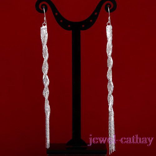 NEW Fashion Free Ship Long Tassel Dangle Earrings EH11  