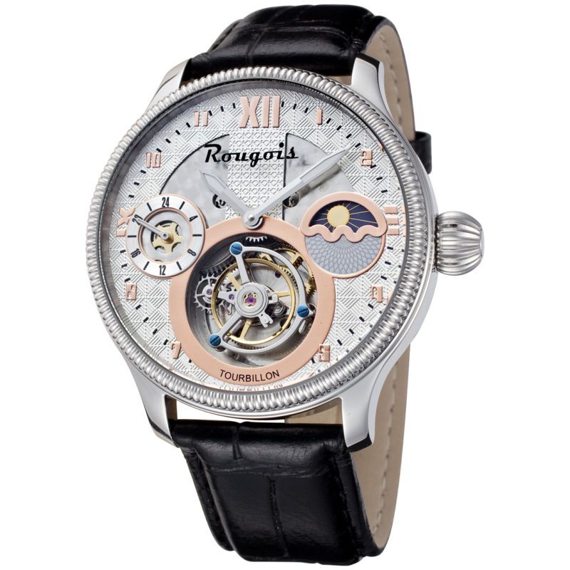 Rougois Genuine Tourbillon Moonphase Mechanical Watch RTM96  