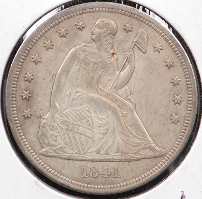 1841 Seated Liberty Silver Dollar   SUPERB About UNC  