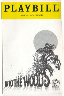 Rare Playbill   INTO THE WOODS   Orginal Bway Sondheim  