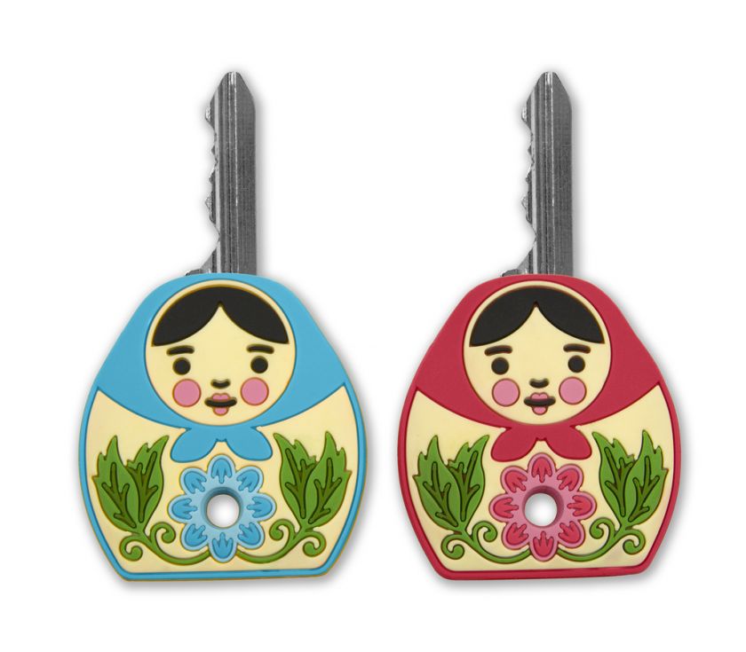 This listing is for one (1) set of two (2) Matryoshkey Key Covers 