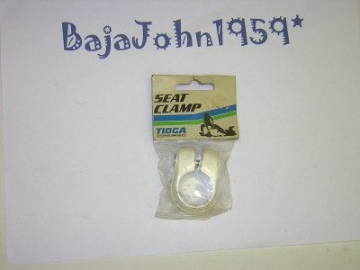 Tioga Seat Post Clamp White Old School BMX KKT Bolt NIB  