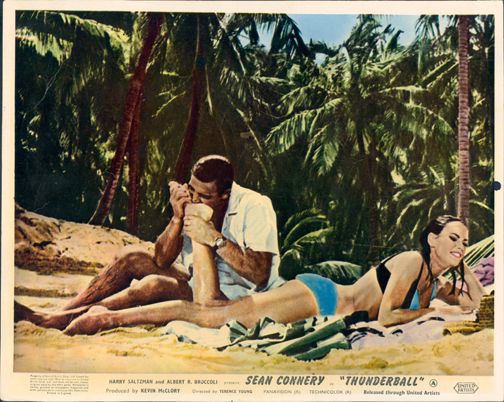 THUNDERBALL JAMES BOND SEAN CONNERY CLAUDINE AUGER ORIGINAL BRITISH 