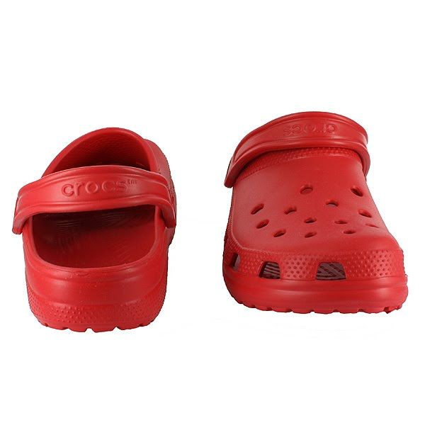 CROCS CLASSIC CAYMAN RED MENS US SIZE 7, WOMENS 9  