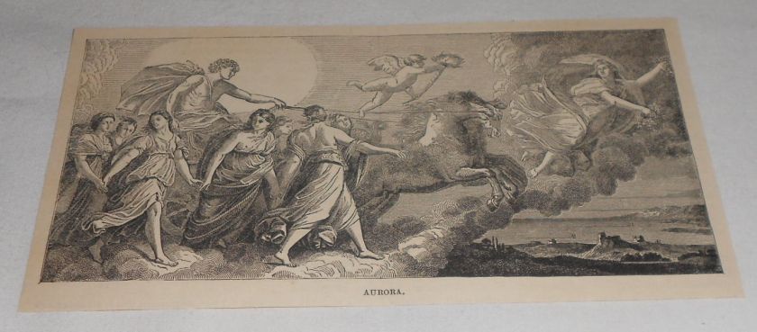 1887 engraving ~ AURORA Guido Reni  