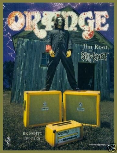   JIM ROOT FOR ORANGE AMPS AD 8X11 ADVERTISEMENT STONE SOUR  