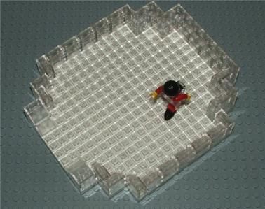 LEGO ICE SKATING RINK & Female Minifig Skater w/ Skates  