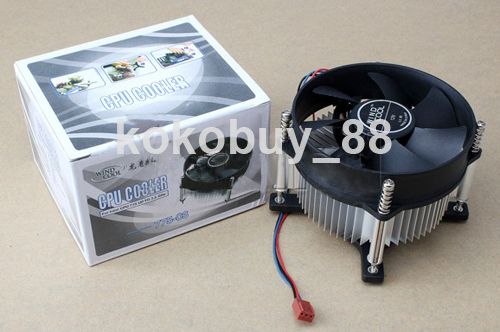 H5469 New 12V Intel CPU Cooler For Ultra Quiet LGA775 90mm 3Pin 