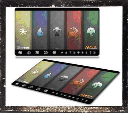 MANA LANDS PLAYMAT PLAY MAT WITH LIFE COUNTER FOR MTG  