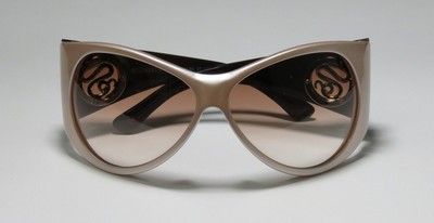 NEW BOUCHERON 77 BEIGE PALLADIUM PLATED SUNGLASS CRYSTAL RHINESTONES 