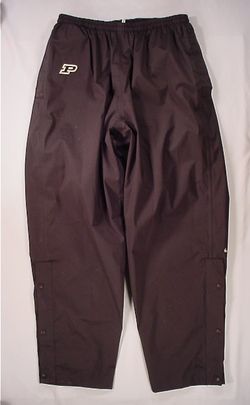 PURDUE BOILERMAKERS Authentic Team Issue Football Travel Rain Pants 