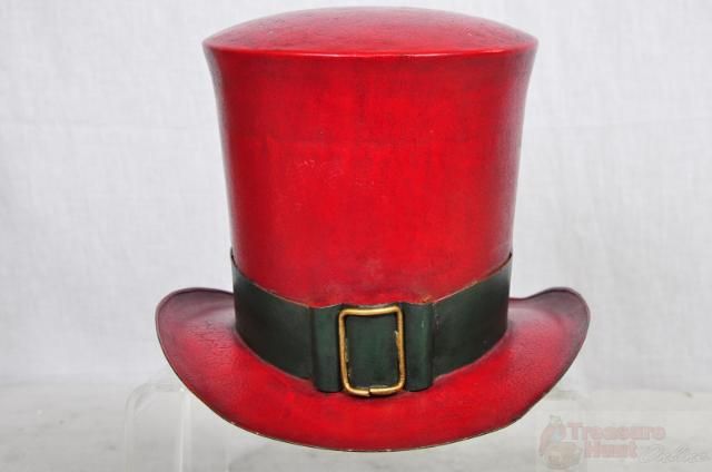 Collectable Red Iron Top Hat  