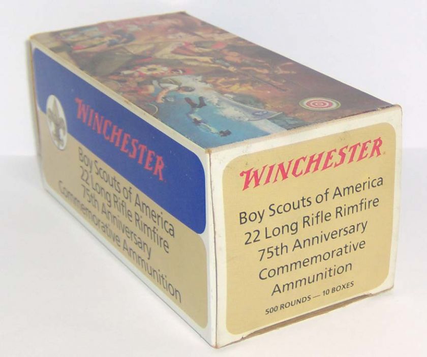   22 LONG RIFLE RIMFIRE BOY SCOUTS of AMERICA 75th ANNIVERSARY AMMO BOX