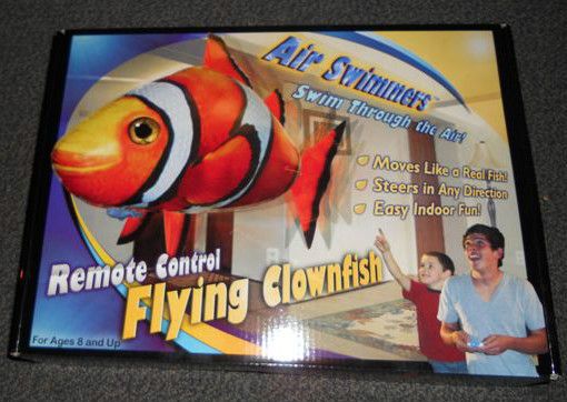 ORIGINAL AIR SWIMMERS R/C BALLOON   CLOWN FISH   NIB  