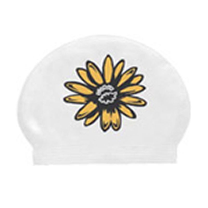 Spring Flower Novelty Latex Swim Cap  