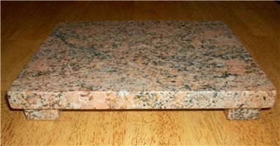 GRANITE CUTTING BOARD BEIGE BLACK PINK SUSHI TRAY 11X9  