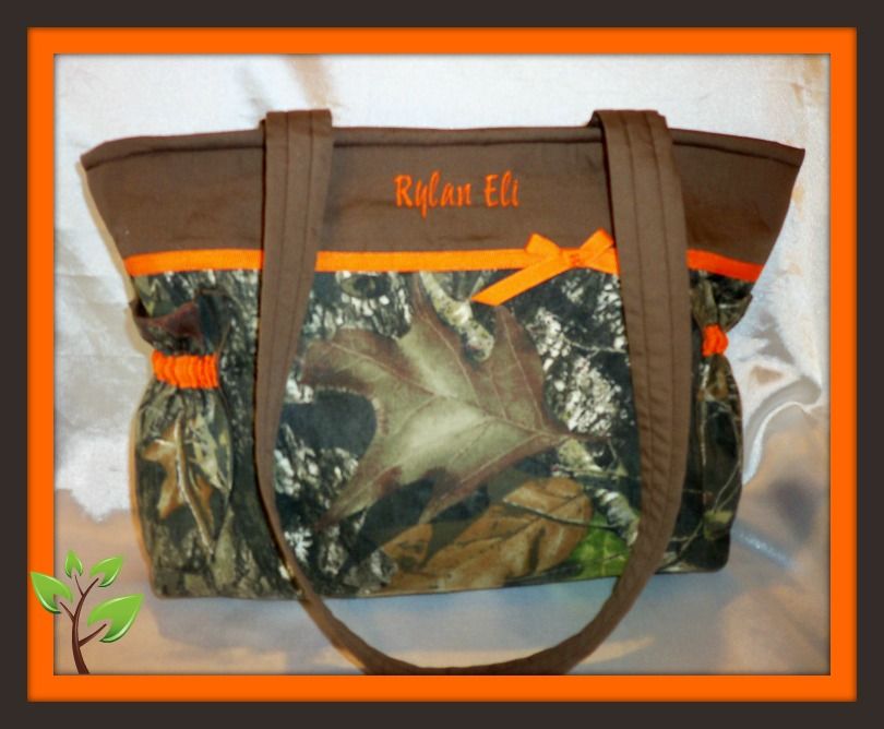 Designs by Keri Mossy Oak Breakup camo tote purse  