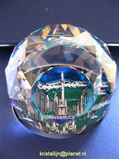 Swarovski, Innsbruck Austria 40mm Round Paperweight.  