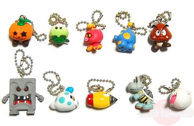 Super Mario Galaxy 2 Enemy Key Chain Figures Nintendo  